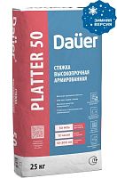 Dauer PLATTER 50 зимняя версия стяжка высокопрочная армированная 25 кг, мешок